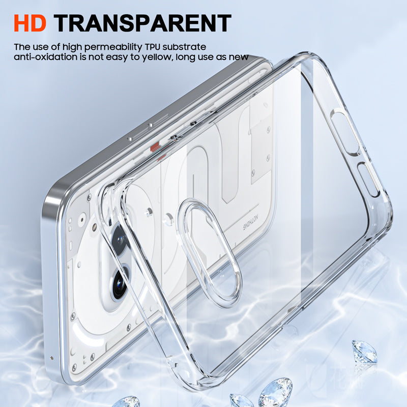For Nothing Phone (2a) Cell Phone Cases Drop Proof Crystal Clear TPU Back Cover For Nothing Phone (2a) Cell Phone Cases Drop Proof Crystal Clear TPU Back Cover